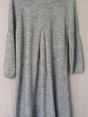 Helmi knitted dress light gray like new, size S