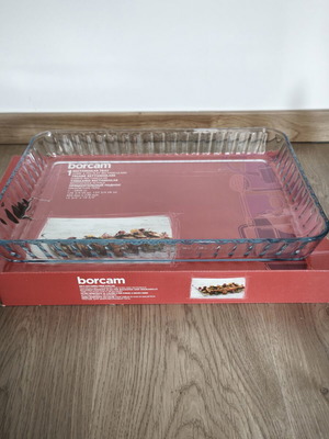 Borcam стъклен съд за печене 40x27 см нов