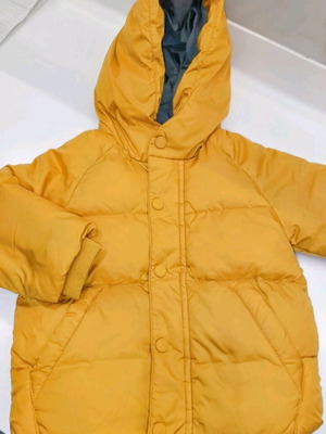 Baby Zara jacket like new 12 to 18 months yellow with fleece lining