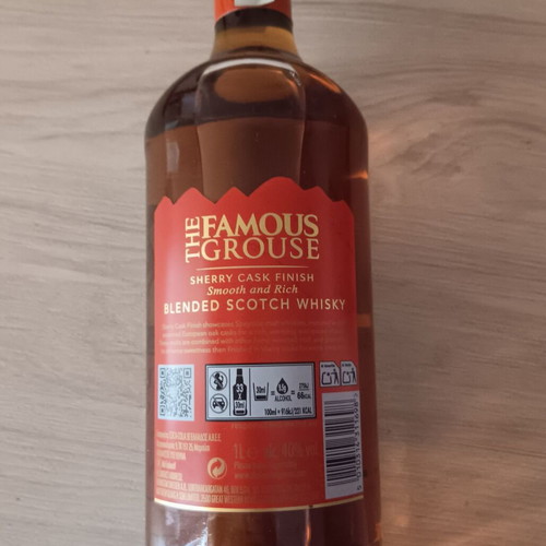 Famous Grouse Sherry Cask Malt whisky 1 litre new, sealed