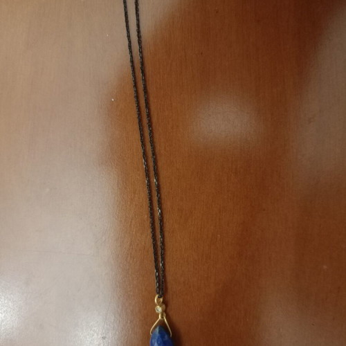 Necklace with Blue Crystal Drop like new