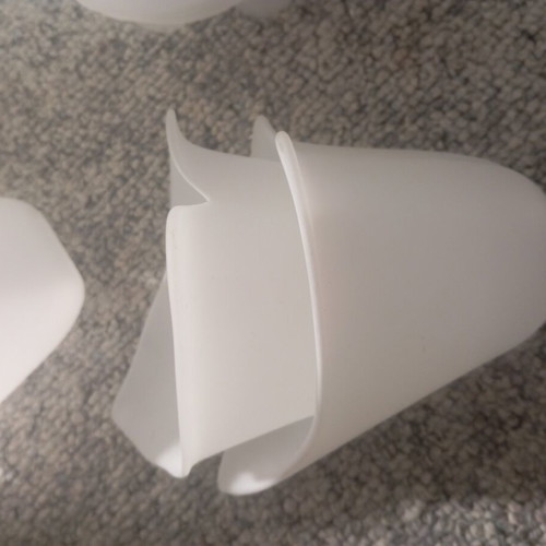 Lamp replacement parts pack of 6, white glass, like new