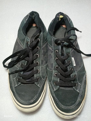 Vans Sneakers Μαύρα με Σχέδιο Checkerboard, Μεταχειρισμένα, Μέγεθος 40