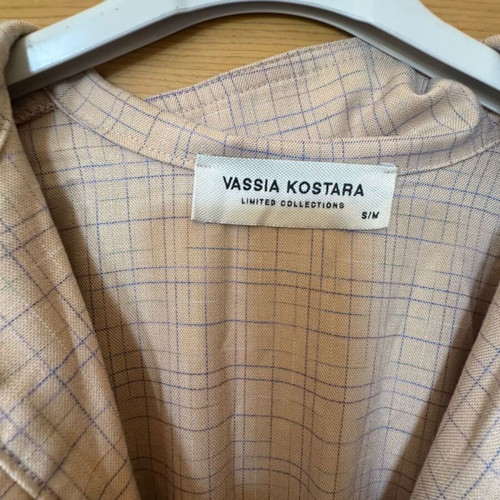 Vassia Kostara jumpsuit like new, beige, size S