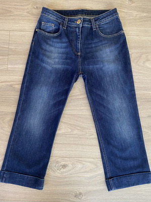 Elisabetta Franchi cropped κάπρι τζιν σε μπλε, μέγεθος S-M