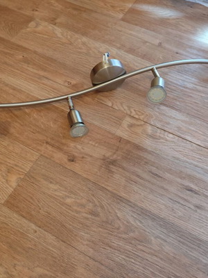 Wall light used, 83 cm diameter, cable adjustment needed