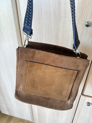 Parfois shoulder bag used, brown with black strap