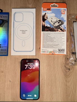 Apple iPhone 15 Pro smartphone, blue, 128GB
