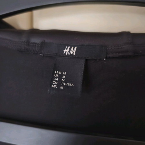 H&M Sport black zip hoodie size M like new