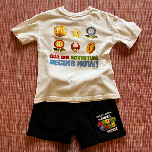 H&M boys' set like new, age 4-5, black and beige