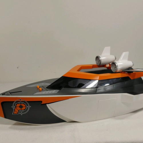 Playmobil 70002 Spy Team Turboship used with missing parts