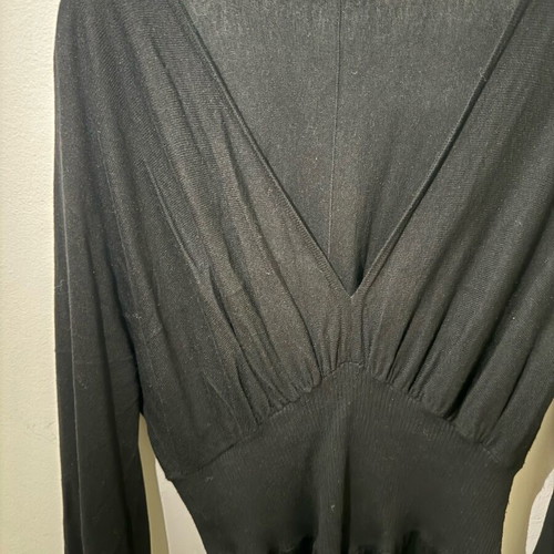 Sisley black mini dress used, size small with elastic fit