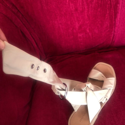 Allsaints leather sandals used, size 36, beige