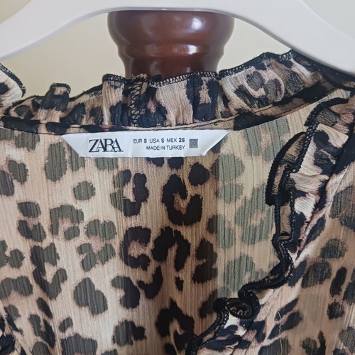 Zara dress with unique sleeves, multicolor, size S