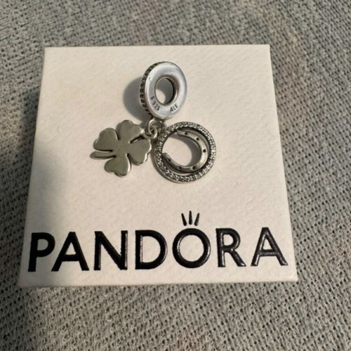 Pandora luck symbol charm, silver