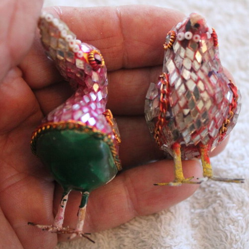 Korean decorative birds new, set of 2 pieces