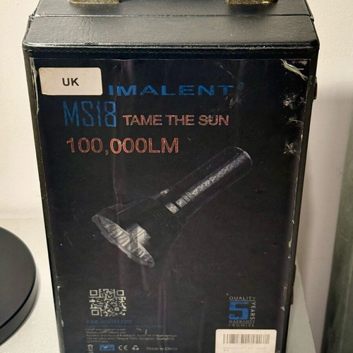 Imalent MS18 flashlight like new 100,000 lumen
