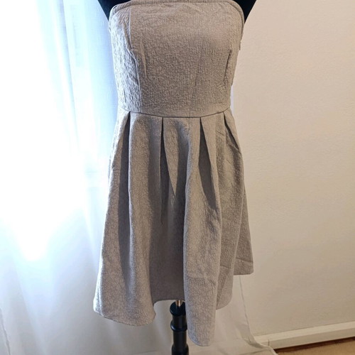 Mini dress Vila new, gray and beige, size M 38 10