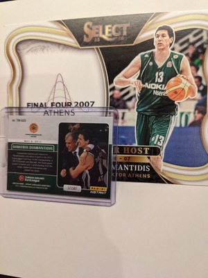 Panini EuroLeague Dimitris Diamantidis collectible card pack 2 new