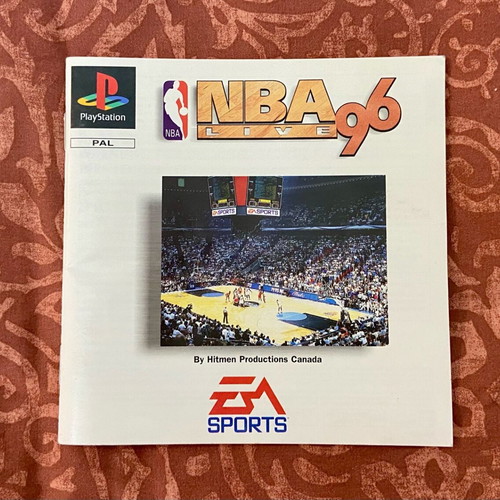PlayStation NBA Live 1996 manual like new