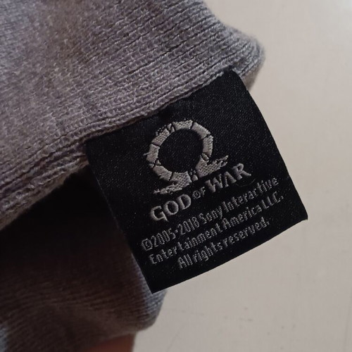 God Of War beanie cap like new, one size, black and grey