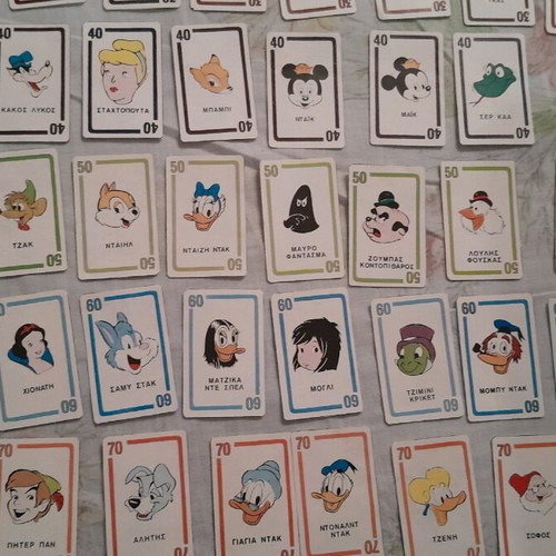 Collectible rare cards from the Mickey Mouse magazine