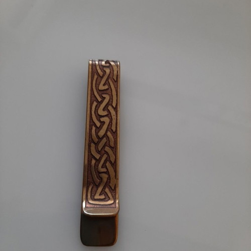 Money clip 14K gold Celtic new