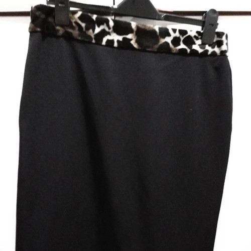 Animal print velvet tagier jacket and elastic skirt used