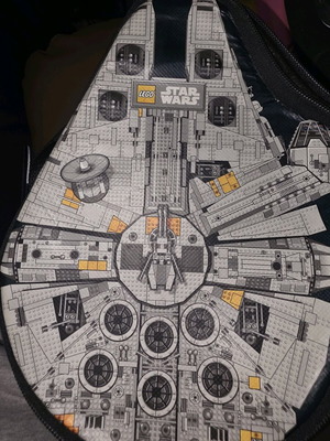 Original collector's LEGO ZipBin Star Wars Millennium Falcon bag used