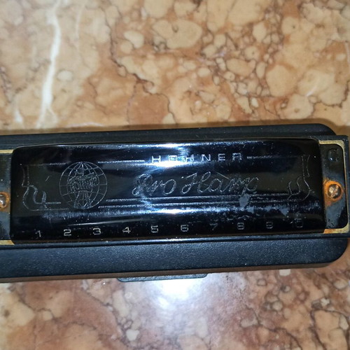 Hohner harmonica used with case