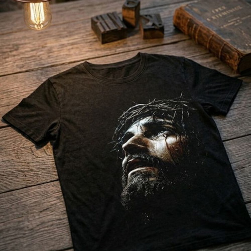 Black T-Shirt 100% Cotton with Premium Print, new