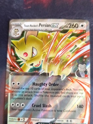 Team Rockets Persian ex promo 218 new