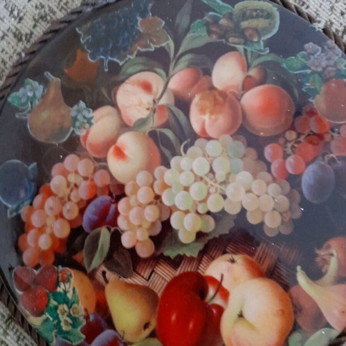 Decorative frame with fruits new, size 17×17cm