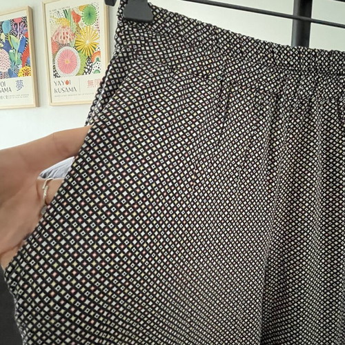 Badila loose summer pants like new, black and multicolor