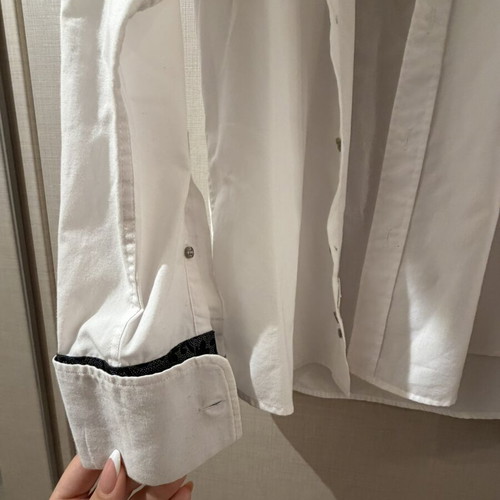 Men's white dress shirt, size S