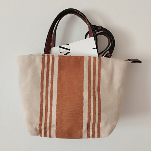 Zara fabric shopper bag new with tag, beige