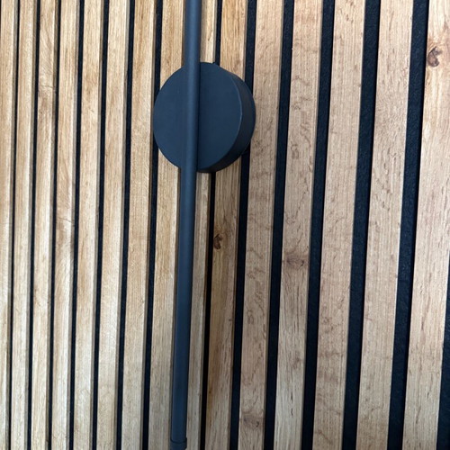 Wall lamp with battery black rechargeable with remote control, 3 colors
