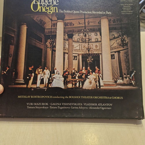 Tchaikovsky Eugene Onegin 3 LP box set used, Melodiya EMI