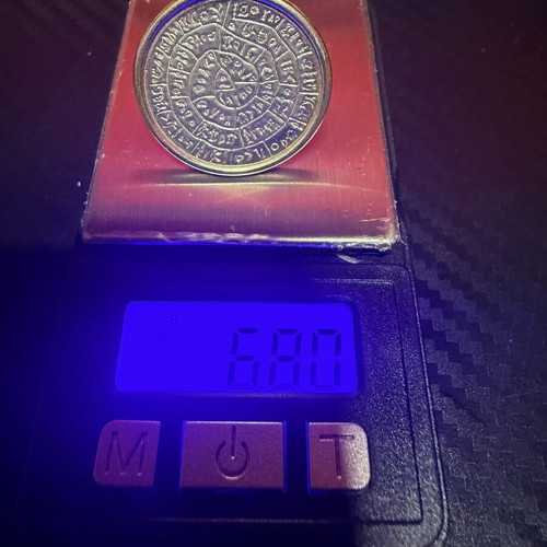 Silver 925 ring with Phaistos Disc used