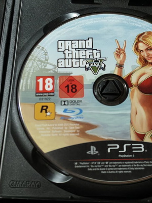 Grand Theft Auto V PS3 game disc