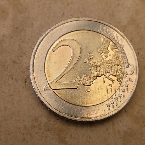2 Euro Coin Greece 2025 Like New With Multiple Mint Errors