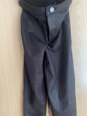 Bershka leather black leggings like new, size S
