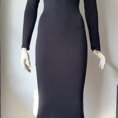 Celestino midi dress black with turtleneck like new