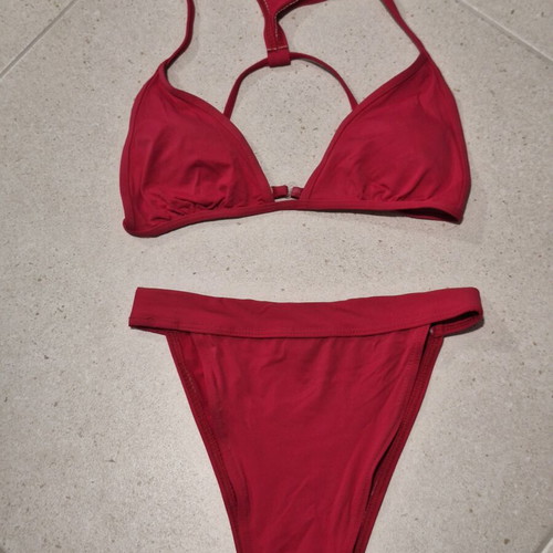 Racerback Bikini Set deep red, size Small, like new