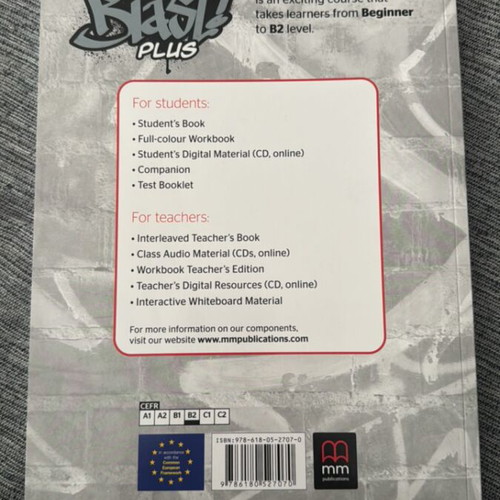 Full Blast! Plus B2 English Books Set like new, complete package