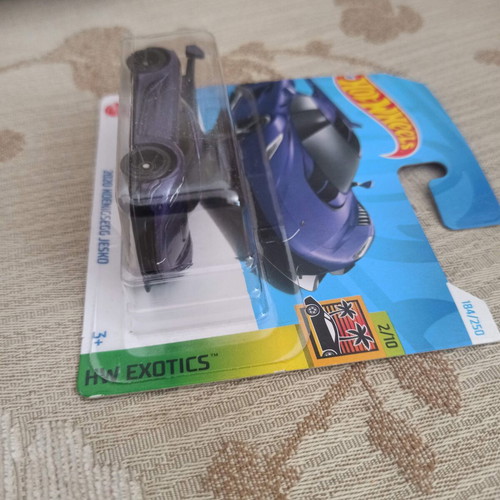 Hot Wheels 2020 Koenigsegg Jesko Purple Short Card new sealed