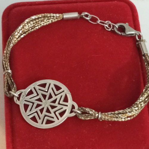 Zolotas silver bracelet 925 vintage used, wrist size 18-18.3cm