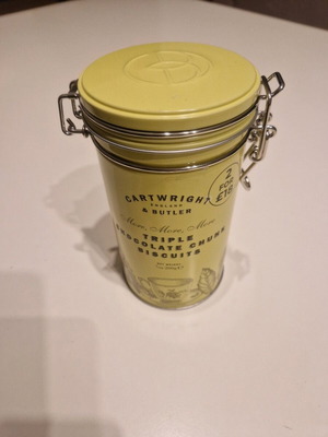 Μεταλλικό κουτί μπισκότων σαν καινούργιο με μηχανισμό