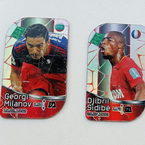 Football tags used Europe's Champions 2018, set of 2