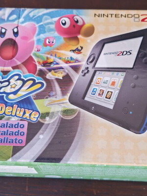 Nintendo 2DS Kirby Limited Edition used, European version with charger and stylus